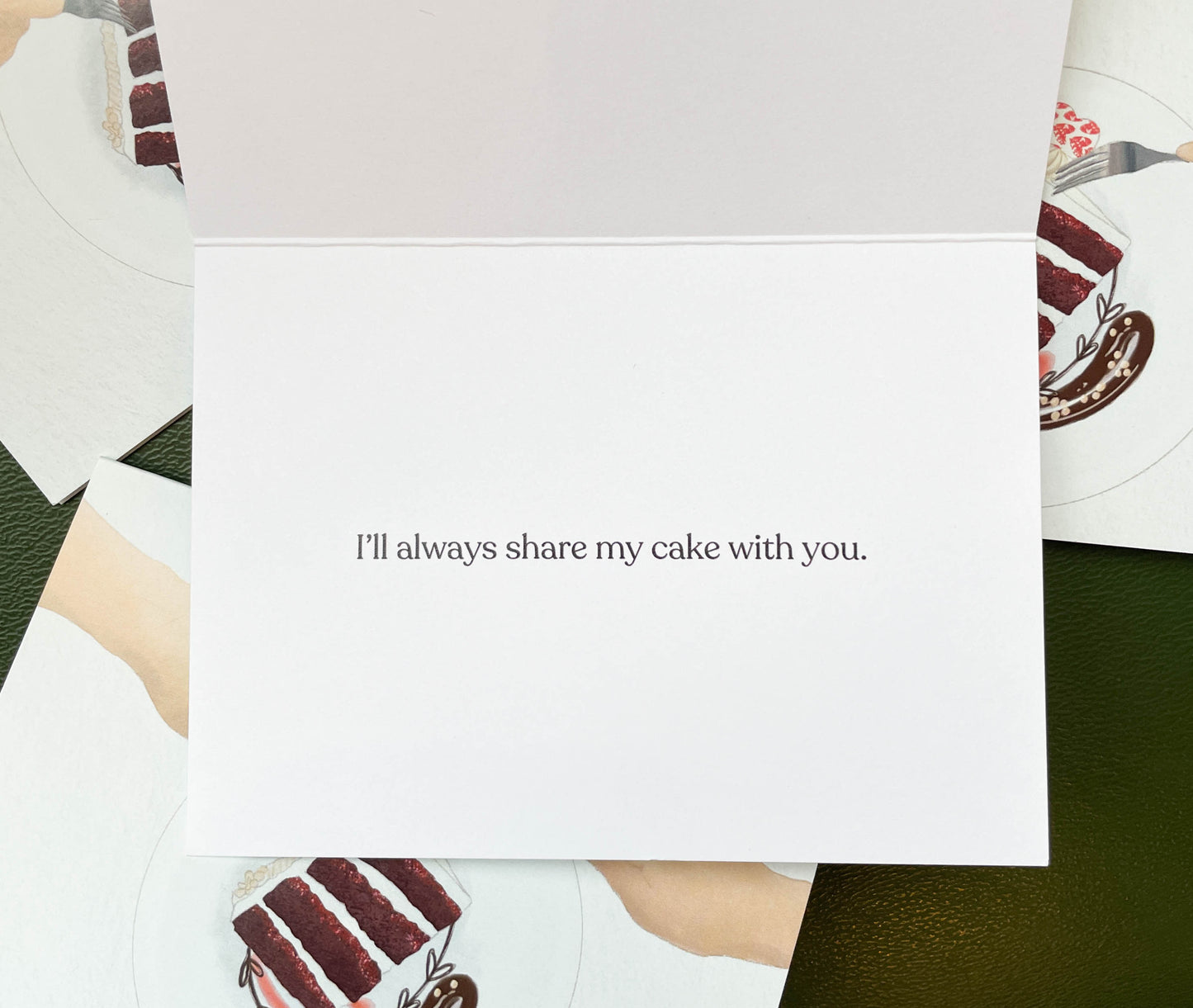 "I'll Always Share My Cake with You" Card